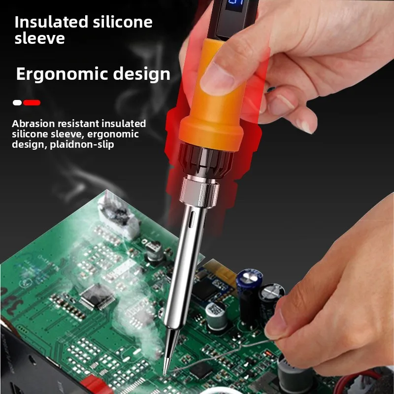 Zestaw lutowniczy EU 908D, 14 elementów, narzędzia do spawania i konserwacji, 180-500 ℃   Regulowana temperatura 80W Opakowanie narzędzi gospodarstwa domowego