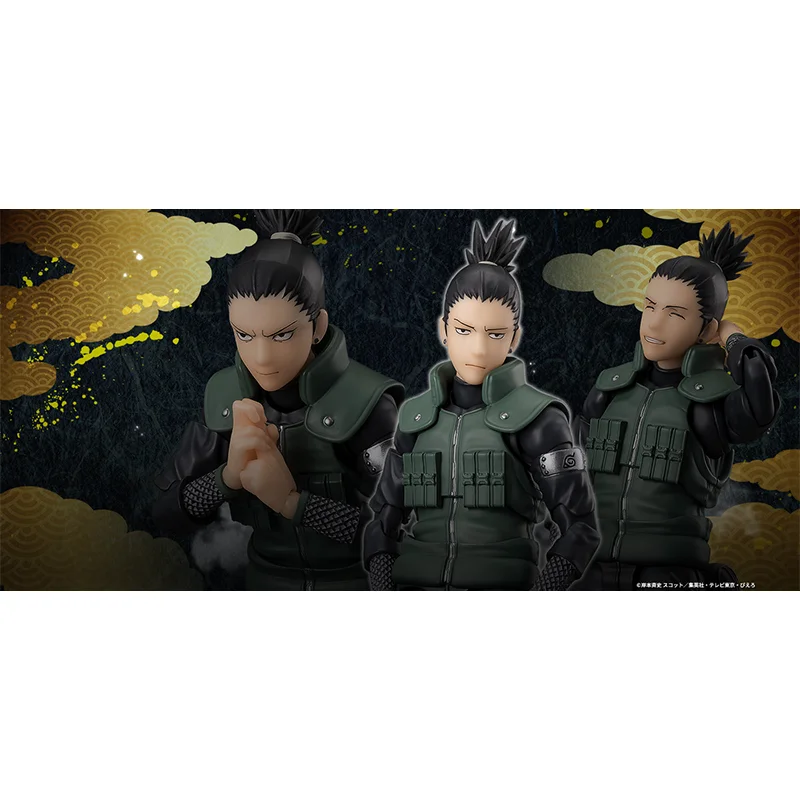 Original Bandai S.H.Figuarts SHF Shikamaru Nara Brilliant Strategist In Stock Anime Action Collection Figures Model Toys