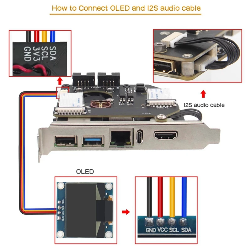 Pikvm-A8 HAT Remote Control Operation And Maintenance Overip Server KVM -Compatible CSI For Raspberry Pi 4B