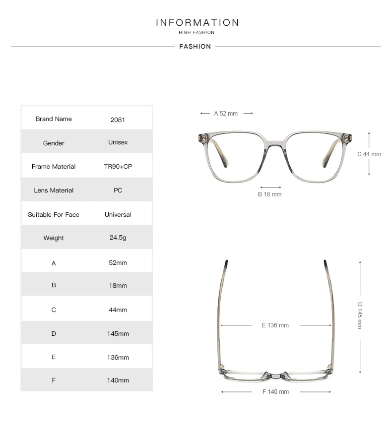 JMISUS Classic Square Prescription Glasses Women Men Spring Leg Progressive Eyewear Ultralight TR90 Optical Eyeglasses