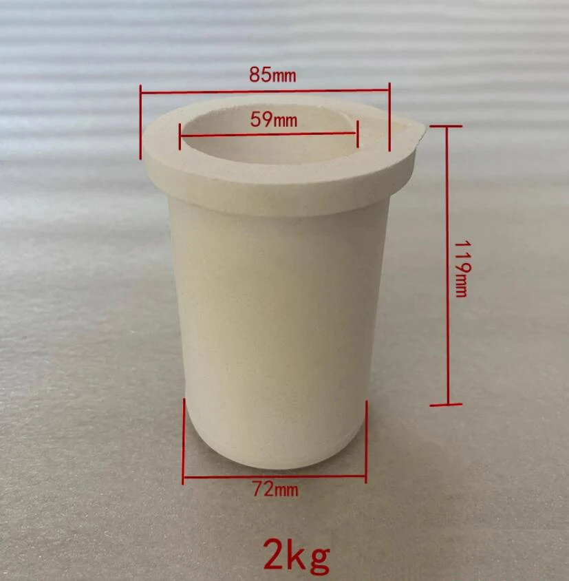 1-3KG Ceramic Shield Gold Melting Cup Foundry Crucible For Induction Furnace Quartz Coat Metal Casting,Jewelry Making Tools