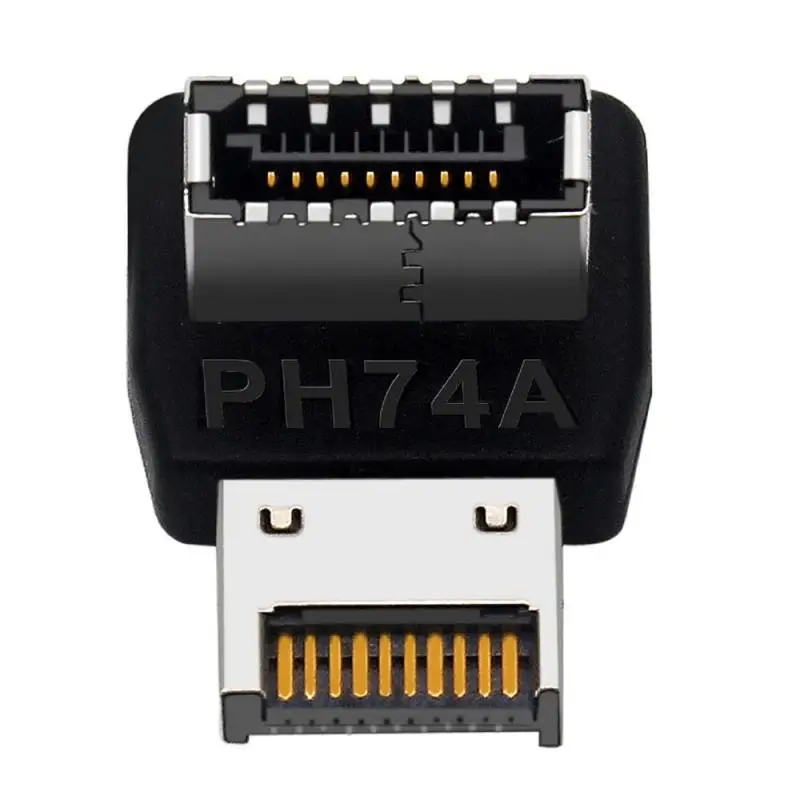 Computer Motherboard Type-E USB 3.1 Type-E Interface 90 Degree Steering Elbow Front Type-C Installed Adapter(PH74AB)