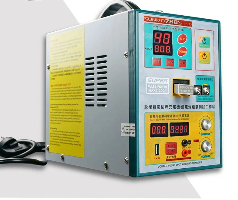 788S-Pro 3.2KW Dual Voltage Spot Welder 220V/110V, 4.2-36V Charging, 0.1-0.35mm Nickel for Battery Repair