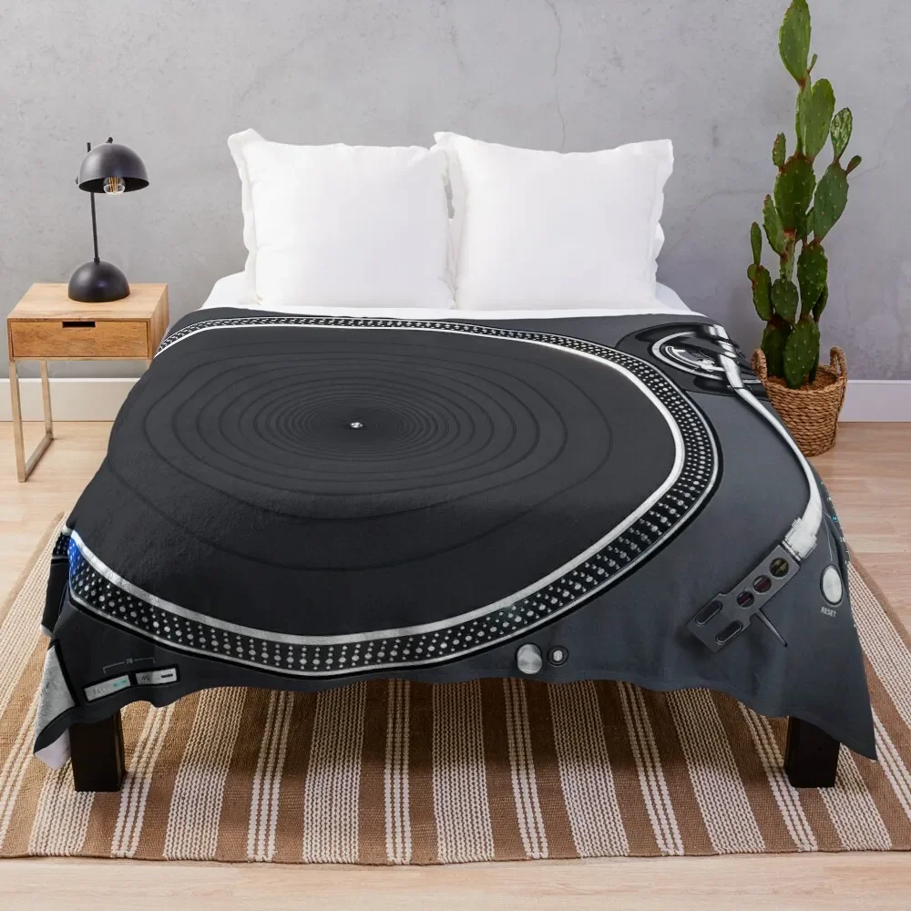 

Classic Turntable Black Throw Blanket Blankets For Sofas Summer Beddings blankets ands Blankets For Bed