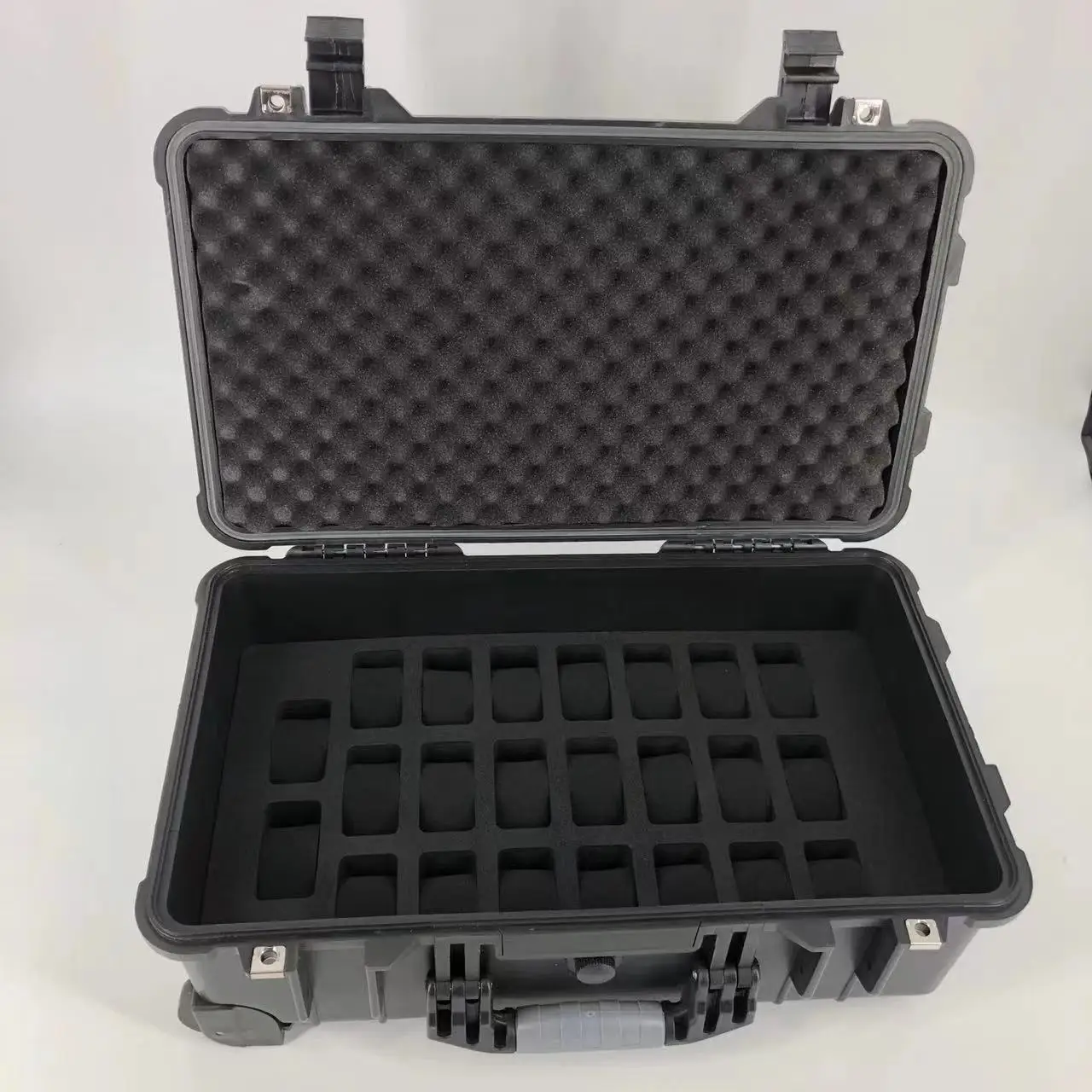 DPC112 High Quality Hard Plastic Shockproof Waterproof Watch Safety Carrying Tool Case With 50 Slots