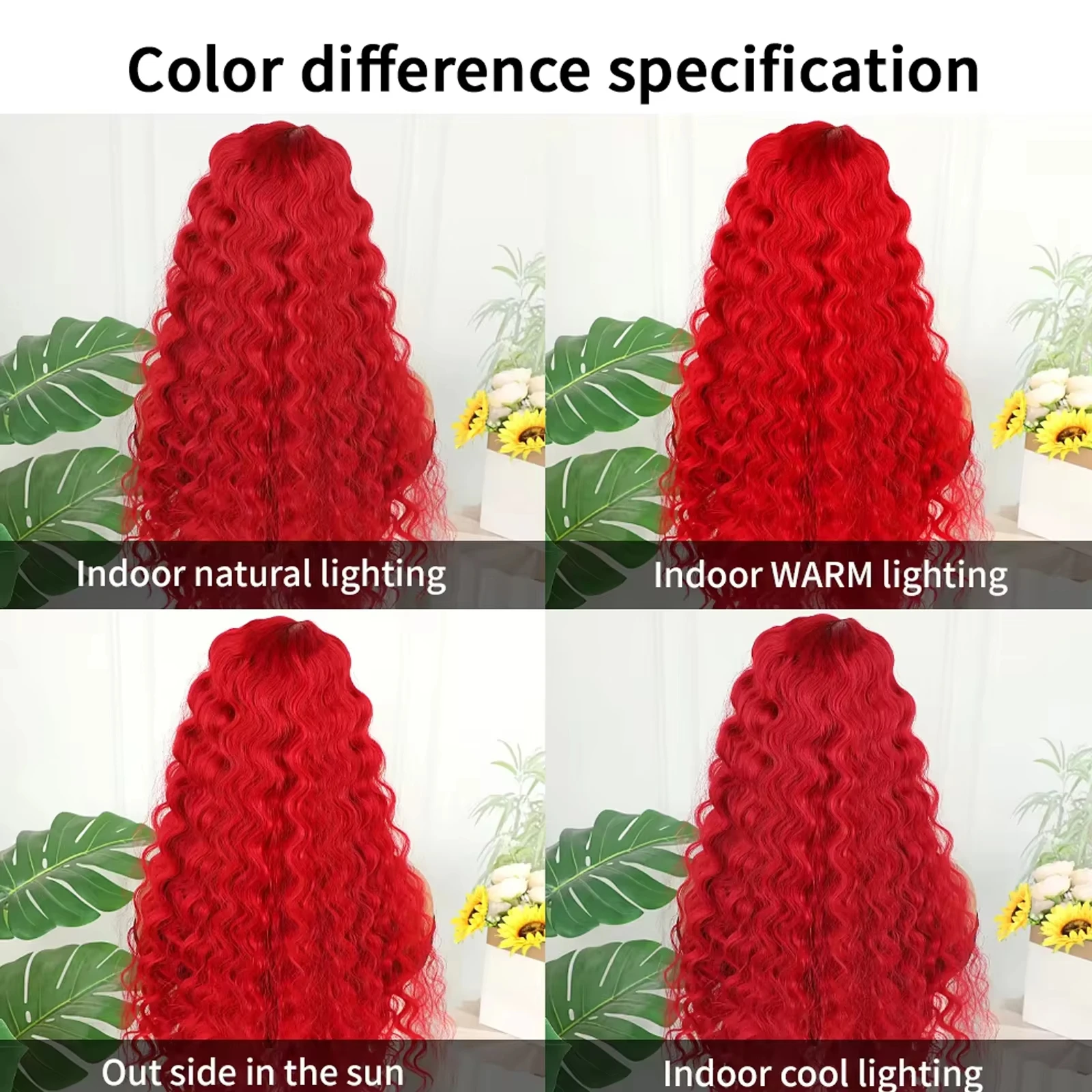 Wig Keriting Merah 40 Inci 13X6 Rambut Manusia Renda Depan dengan Kepadatan 250 Wig Frontal Renda Transparan Gelombang Dalam Berwarna Brasil untuk Wanita