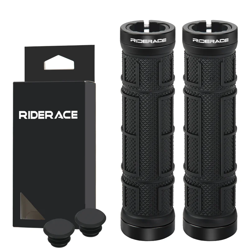 Poignées de vélo de montagne ergonomiques en caoutchouc TPR, antidérapantes, antichoc, housse de guidon de vélo, durables et confortables