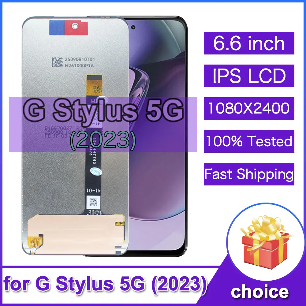 100% Tested LCD for Motorola G Stylus 5G 2023 LCD Display Touch Screen Digitizer for Moto G Stylus 5G 2023 XT2315 LCD With Frame