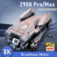Z908Pro Max Drone 8K Dual Camera GPS Professional Brushless Motor FPV Obstacle Avoidance Folding Quadcopter 10000M New