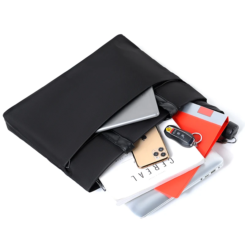 Laptop Office Tote Bag Multi Size Hand Briefcase Business Work Large Capacity Partition Universal Laptop - view 3