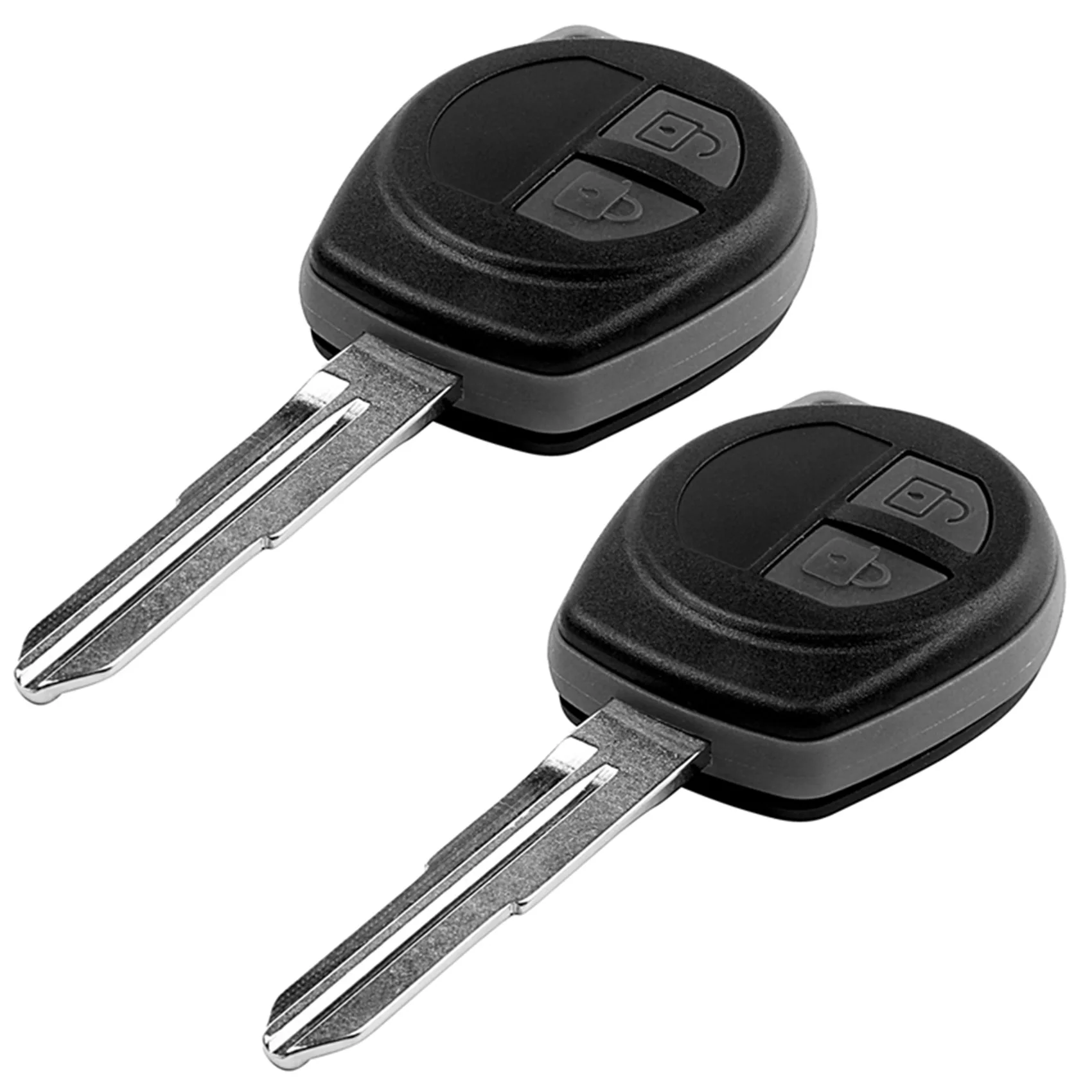 

2X 2-Button Uncut Remote Key FOB Case for SUZUKI IGNIS ALTO SX4 VAUXHALL AGILA Black