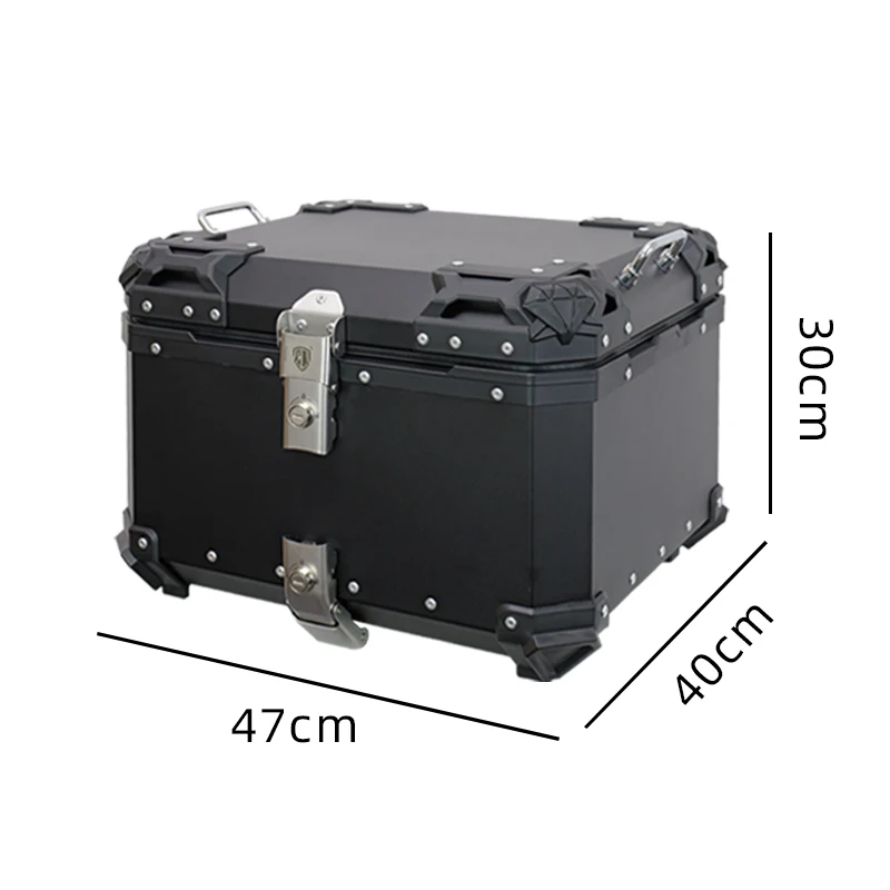 

Food Pizza Delivery Large Space Motorcycle Trunk Tail Boxes Best Quality 55l Electric Vehicle Rear Top Box For Scooters