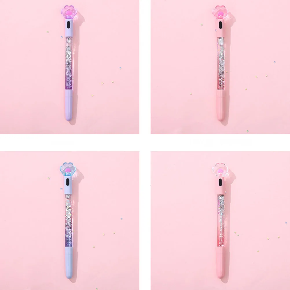 

5Pcs Cat Claw Gel Pens Luminous Glowing Writing Pens Smooth Ballpoint for School Office Party Stationery Supplies