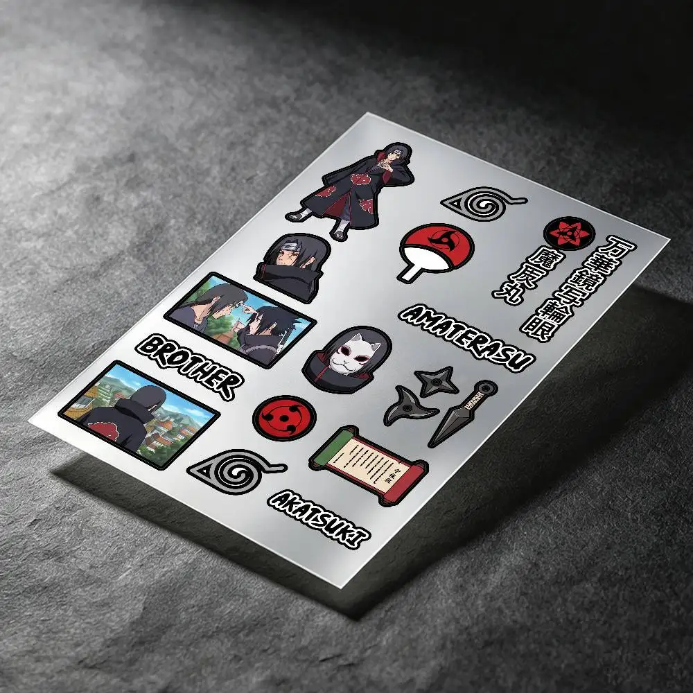 Uchiha Itachi Anime Character Stickers Auto Body Bumper Windows Motorcycle Laptop Walls Vinyl Decal Car Tuning Accessories