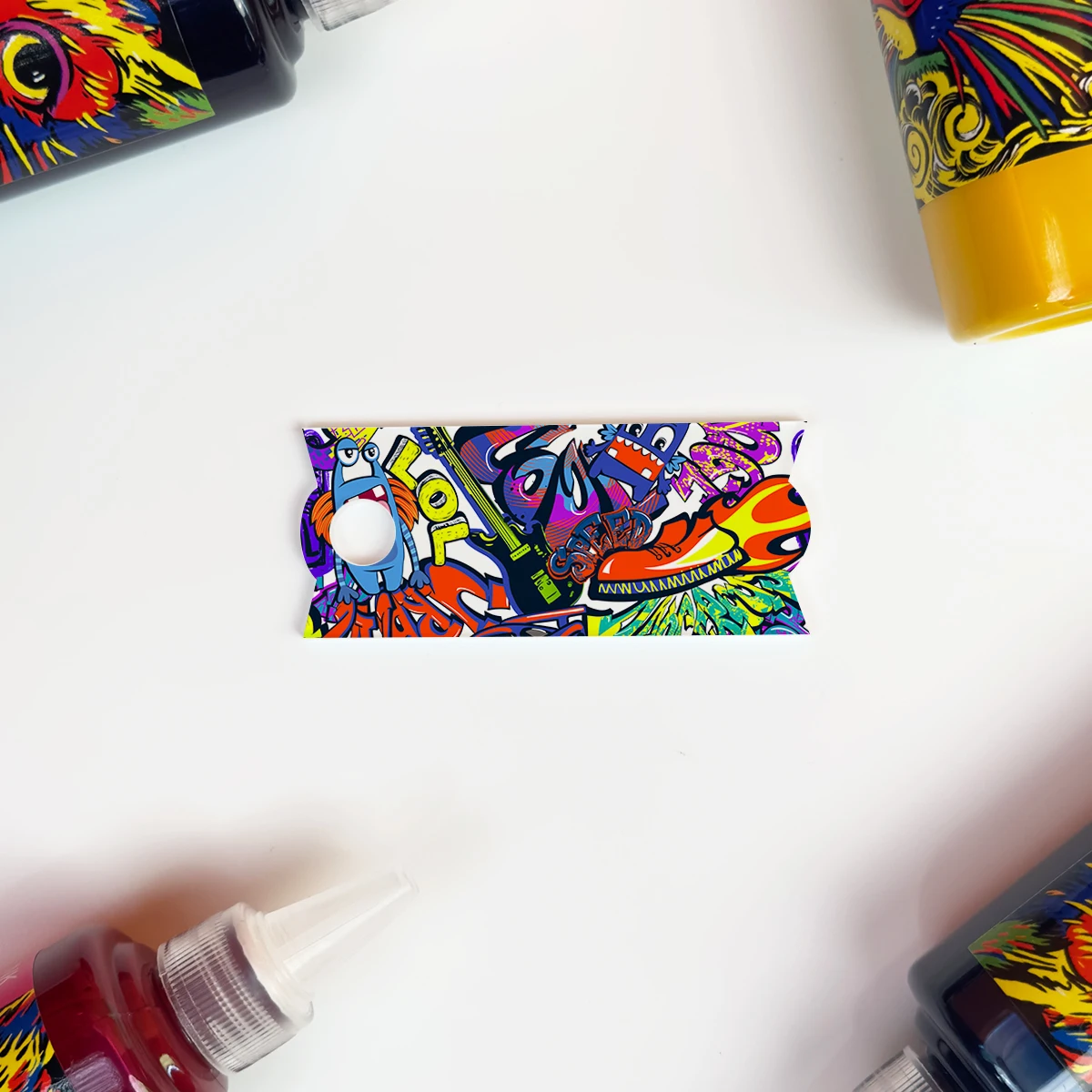 

tag1-graffiti#041 CupTop Creations tumbler nameplate 40 oz , Water Bottle Cap Decoration