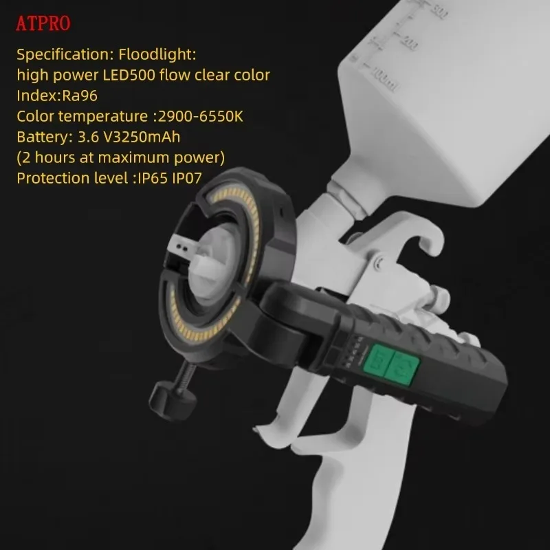 Car Paint Spray Lighting. Color Matching Fill Light Spotlight