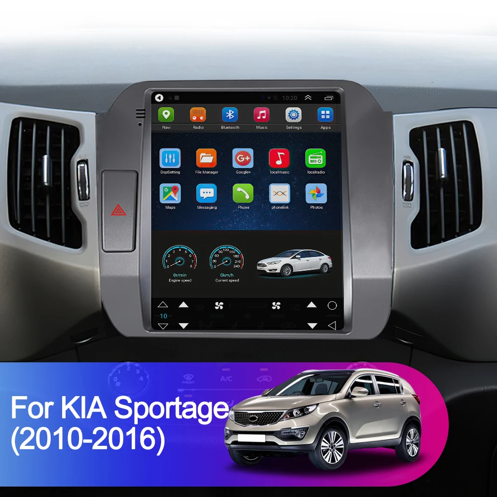 CAIXI GX9 Pro 4G For Kia Sportage 3 SL 2010-2016 Tesla style Car Radio Multimedia Video Player 2 din Android Carplay Auto GPS