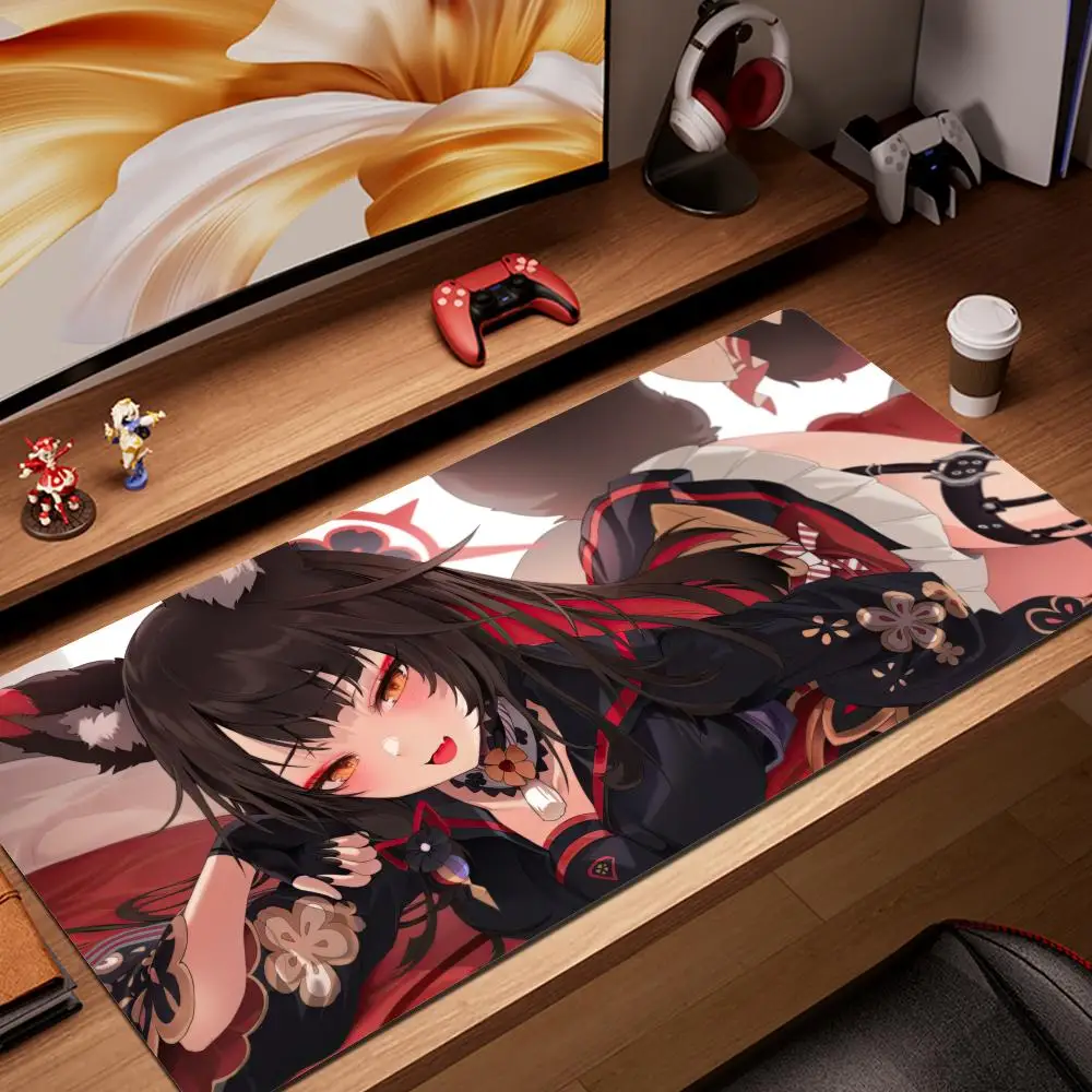 

HD Printing Blue Archive Mousepad Kosaka Wakamos Computer Office Game Table Mats XXL Rubber Anti-slip Gaming Keyboard Desk Pads