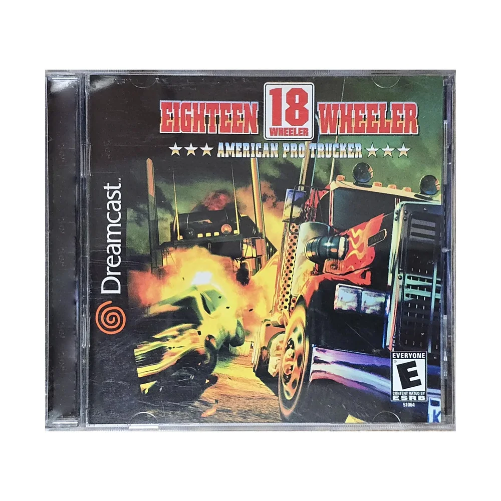

Dreamcast 18 Wheeler American Pro Trucker Копирование игрового диска Реплика игровой консоли постоянного тока Ретро видеоигра Игра с прямым чтением