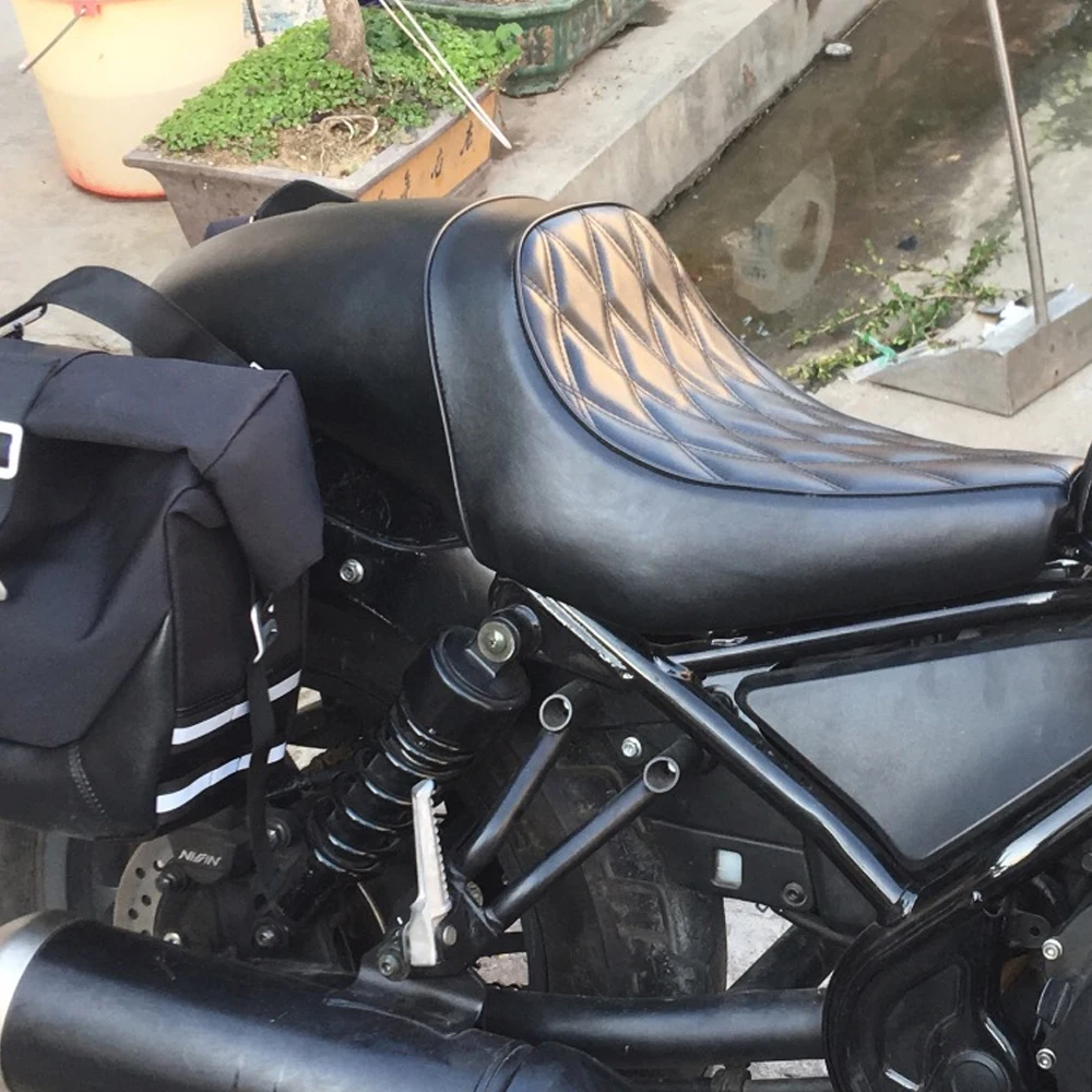 Motorcycle Rider Solo Seats Driver Low Saddle Comfort Pillion Fits For Honda Rebel 300 500 CMX300 CMX500 CM500 CM300 2017-2025