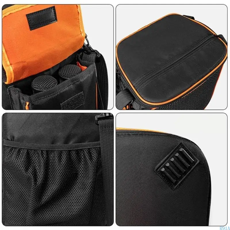 R91a Shock Duty Shock -Resean Travel Case Организаторы для Partybox2 Speaker с многоцелевыми отсеками для хранения