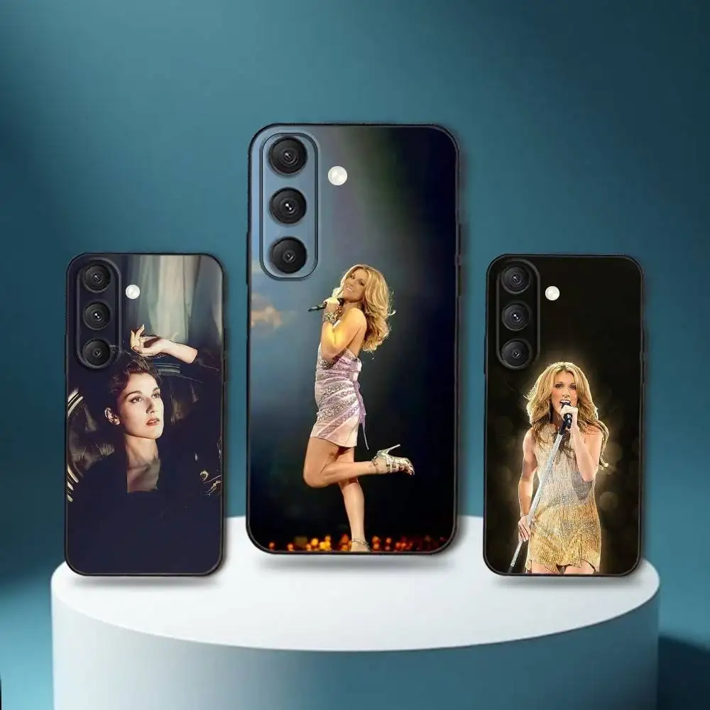 

C-Celine D-Dions Singer Phone Case For Samsung S25,S24,S23,S22,S21,S20,S10,Ultra,Plus,Lite,FE,Soft Silicone Black Cover