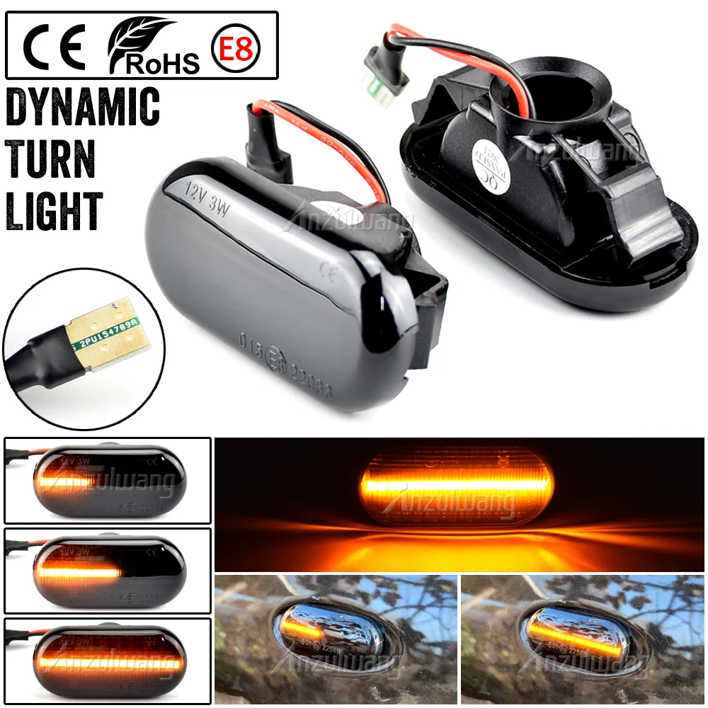 1 Set Led Dynamic Side Marker Turn Signal Light For Nissan Cube Z11 Camiones D40 Frontier D40 Fairlady Z33 Terrano III