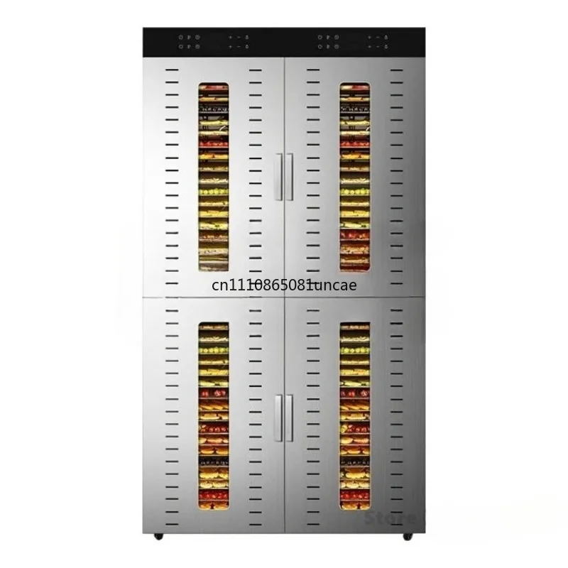 Deshidratador Industrial de Alimentos de 100 kg, Máquina Secadora de Frutas con 80 Bandejas, Gabinete para Frutas Secas, Deshidratador de Alimentos para Apio, Tomate y Patata