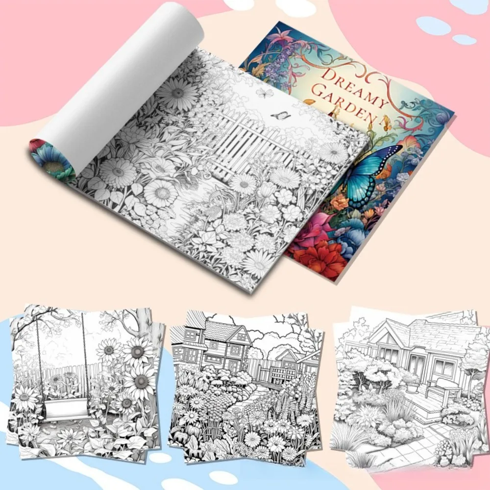 20 New Coloring Books of The Exquisite Dreamy Garden Series This Product Is An Adult Painting Book Coloring Book