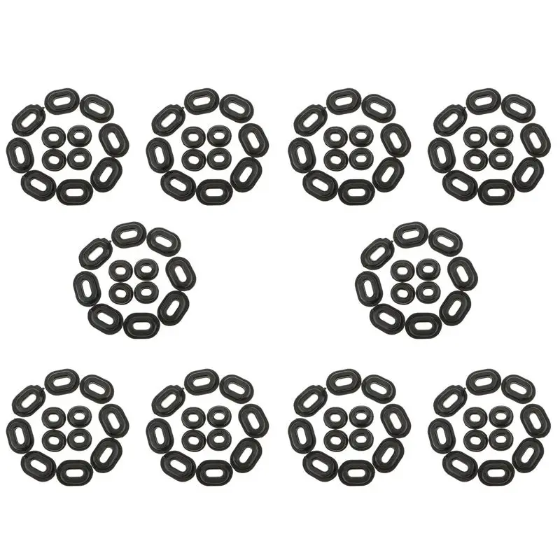 Authentic 120Pcs Motorcycle Rubber Side Cover Grommets Replacement Gasket Fairings For CG125