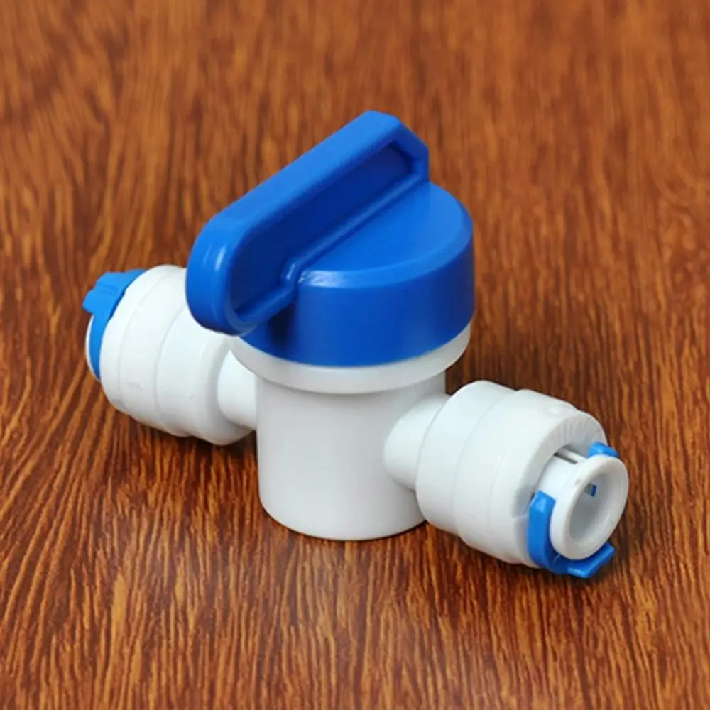 Water Straight Plastic Ball Valve 1/4" 3/8" OD Hose Quick Connect Male Female Thread 1/4" 3/8" Male 1/2" Female Reveser Osmosis