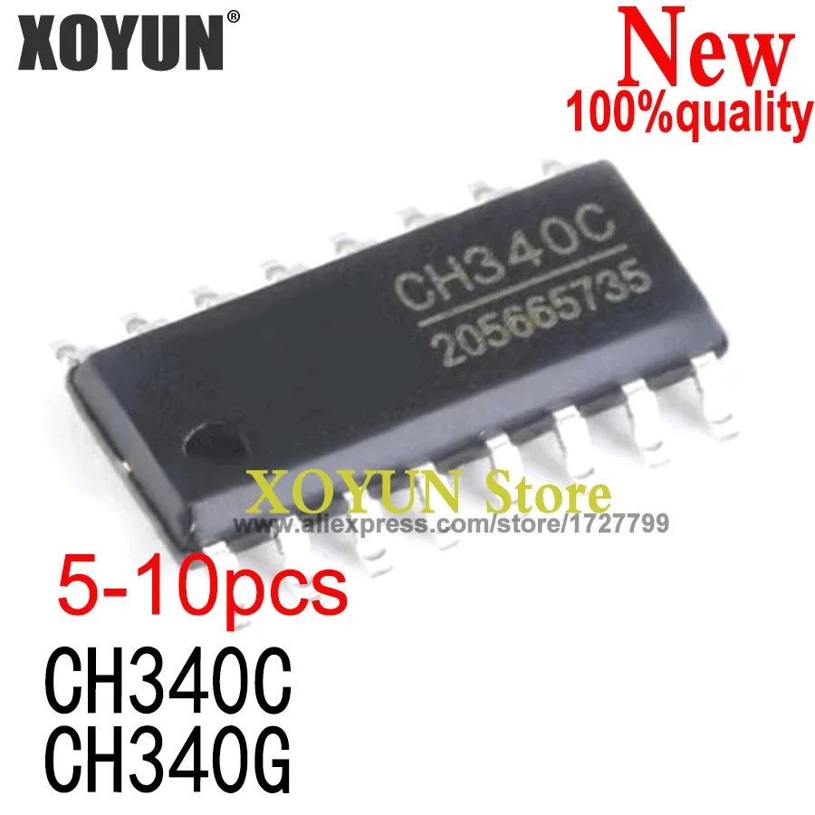(5-10piece)100% New CH340C CH340G sop-16