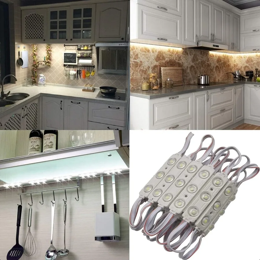 Luci di ricambio a LED per Iatables 5730SMD Modulo LED a iniezione bianca impermeabile 20 pezzi 9,8 piedi DC12V 160LM per pubblicità di lettere