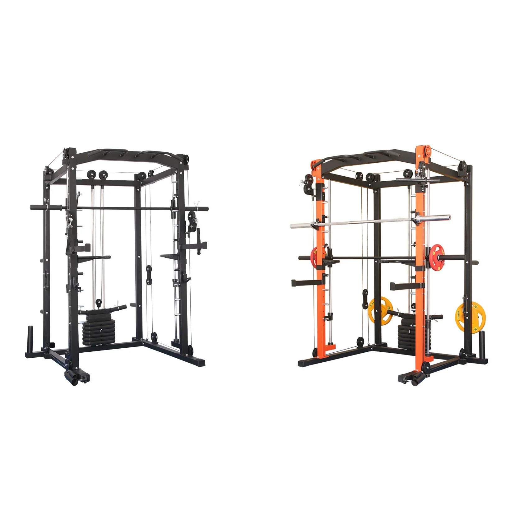 Gym Strength Trainer Commercial Fitness Equipment Multifunctional Power Rack Smith Squat Rack Strength Training