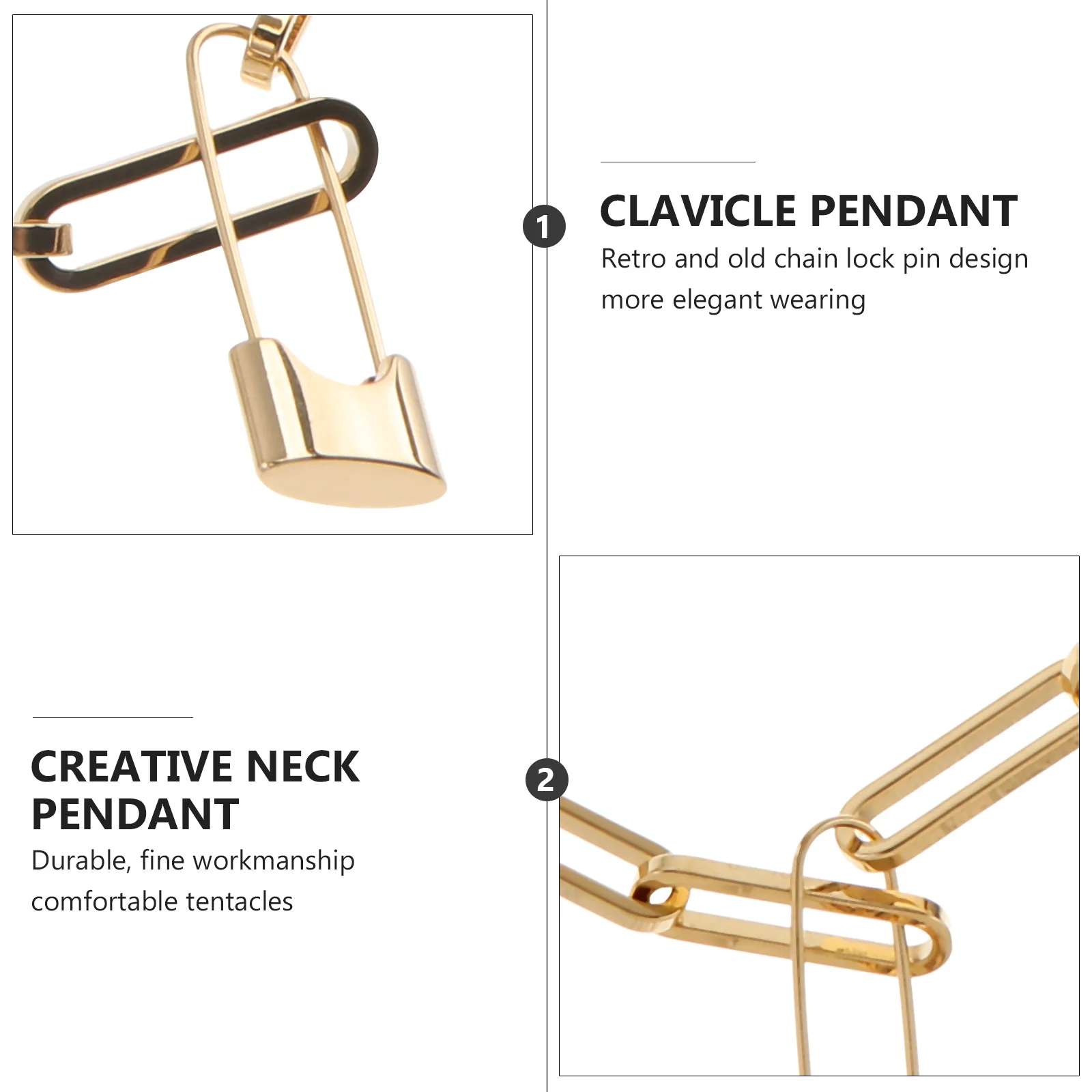 

Golden Chain Necklace Women Key Necklaces for Initial Pendant Choker Woman Link Body Jewelry Chunky Charming