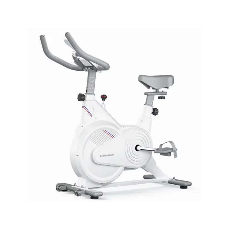 Profesjonalny rower spinningowy do ćwiczeń cardio w pomieszczeniach YTYIN z wielofunkcyjnym wyświetlaczem LCD, napędem pasowym i konstrukcją stalową.