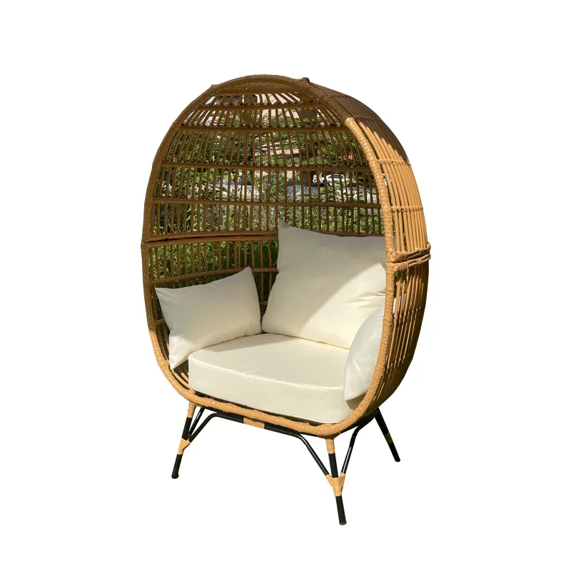 

Outdoor leisure rattan chair, rattan egg chair, hotel villa garden homestay outdoor leisure chair furniture