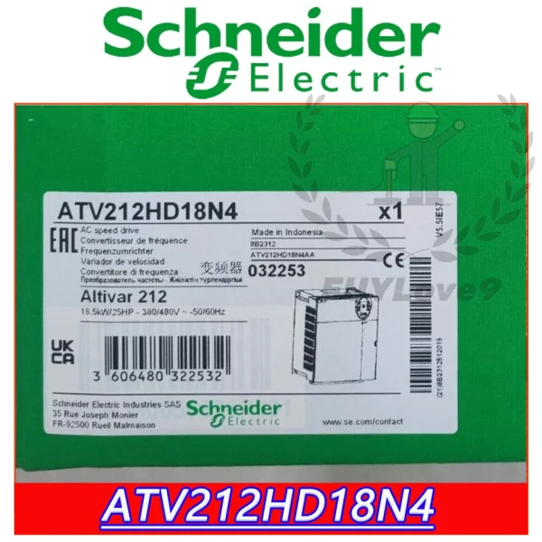 

1pc Frequency Converter Atv212hd18n4 One Year Brand New Original Spot Plc