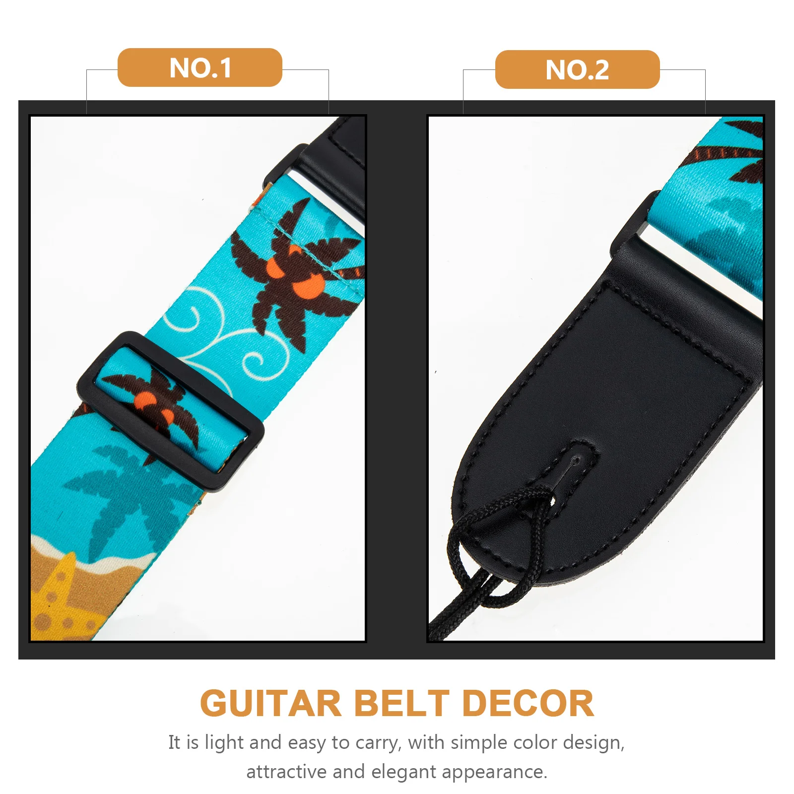 

1pcs Dirt-Resistant Guitar Shoulder Strap Folk Electric Guitar Strap Comfortable Protective Musician Gift For Birthday Christmas