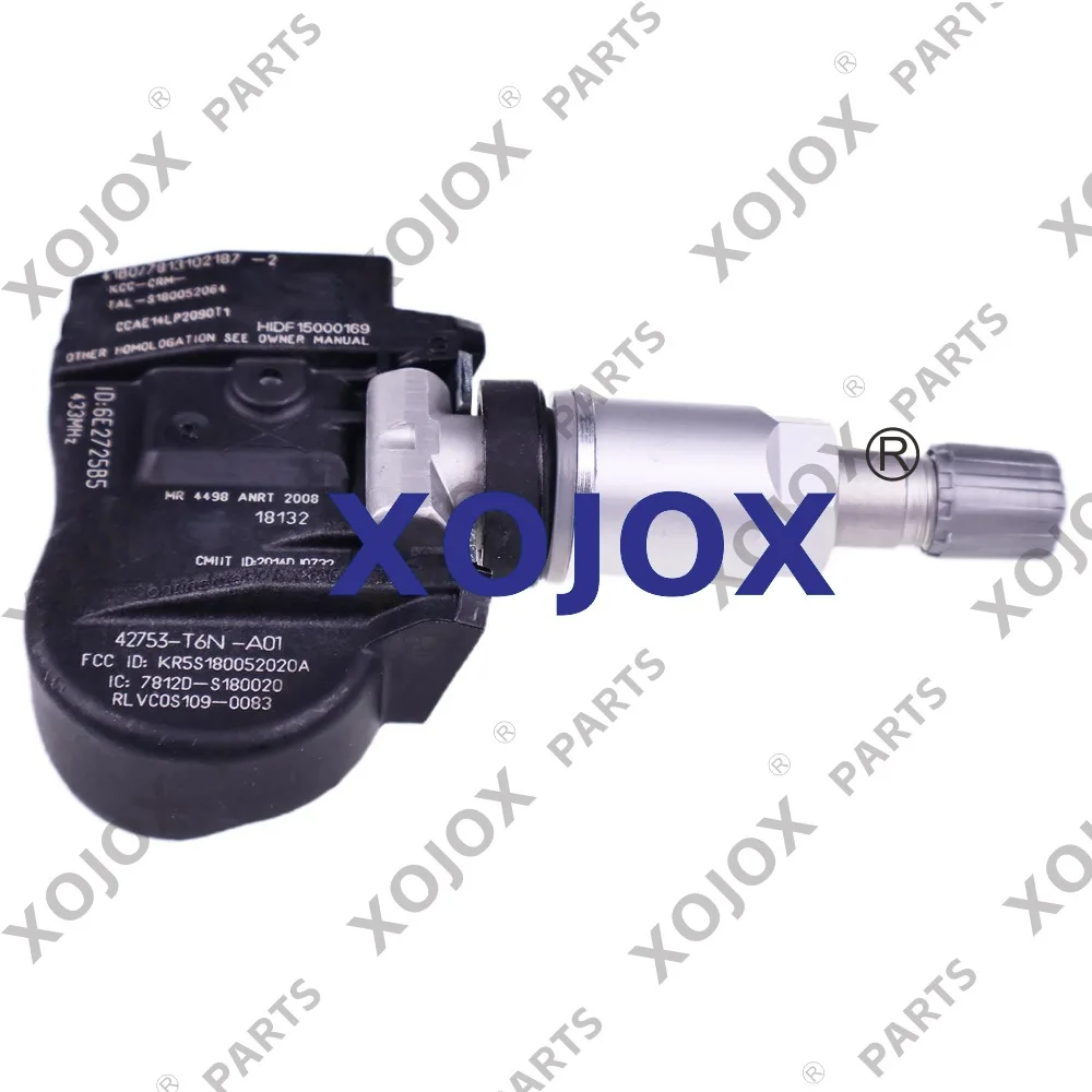 

XOJOX датчик системы контроля давления в шинах 42753T6NA01 4 шт. для Honda Odyssey Acura TLX ILX MDX RDX NSX 433 МГц 2017-2021