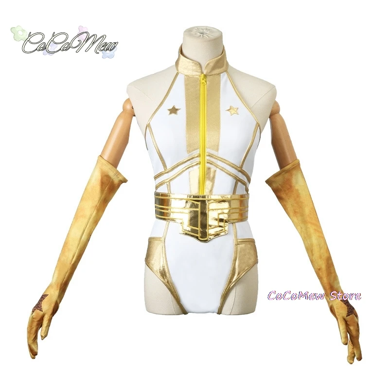 ภาพยนตร์เด็กชายStarlight Superheroแอนนี่กรกฎาคมคอสเพลย์เครื่องแต่งกายผู้หญิงJumpsuitเข็มขัดถุงมือถุงเท้าชุดบอดี้สูทปาร์ตี้ฮาโลวีน