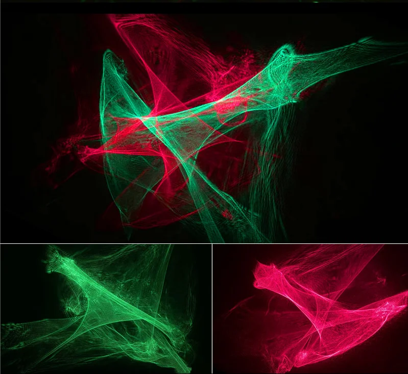 Smart Led Table Lamp 7 Color Dazzling LED Red Green Aurora Indoor Outdoor Led Laser 2-in-1 Night Light