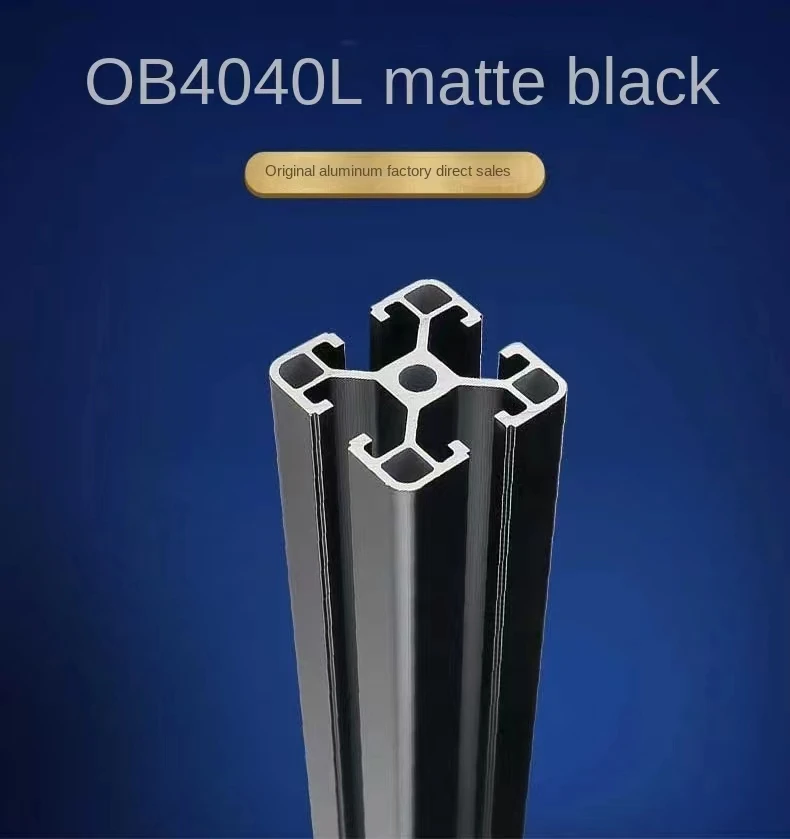 Profilo In Alluminio 4040 Tipo T, 2 Pezzi Da 800 Mm, Standard Europeo, Per Stampanti 3D E CNC, Nero, 40x40 Mm