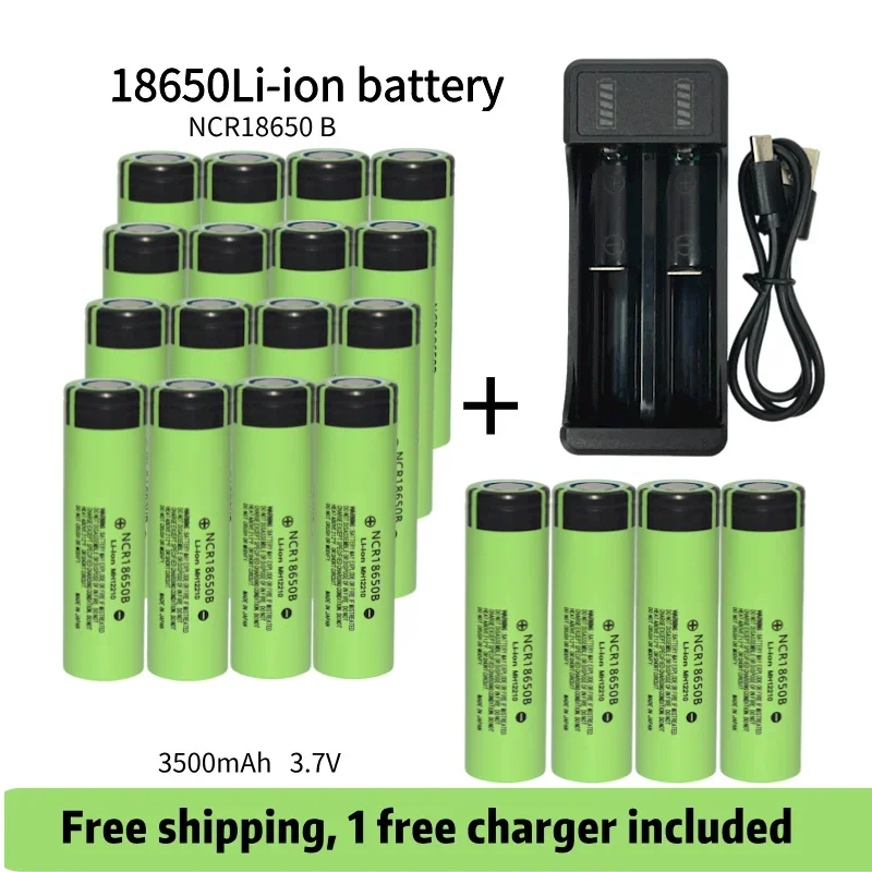 

18650 battery 3.7V 3500mAh Discharge Lithium-ion Rechargeable Battery Charger for electric bike electric scooters