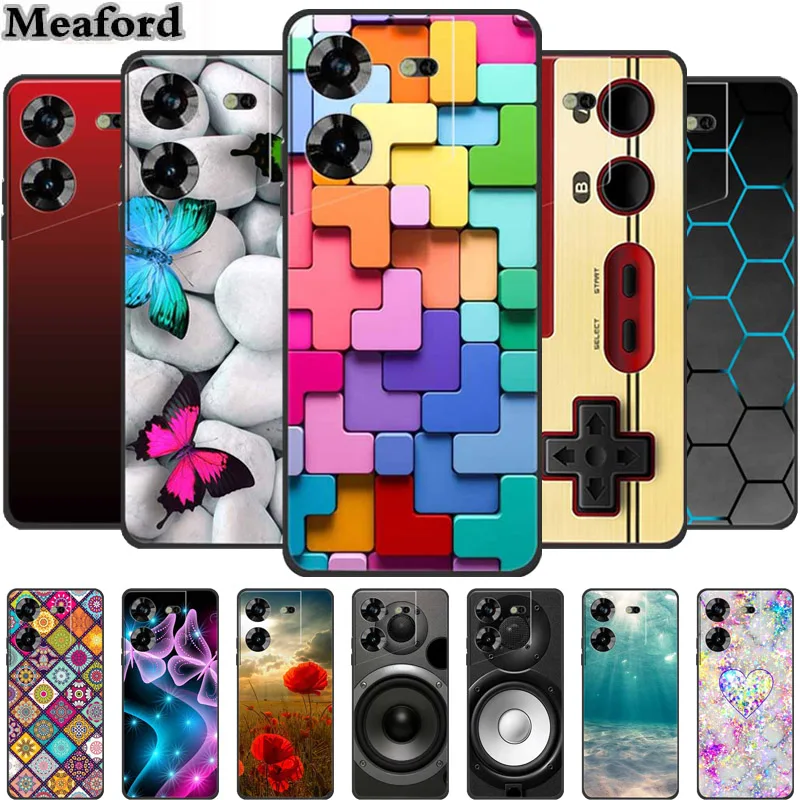 For Tecno Pova 5 Case Luxury TPU Soft Silicone Phone Cover for Tecno Pova5 TecnoPova 5 Shockproof Protector Lovely 6.78