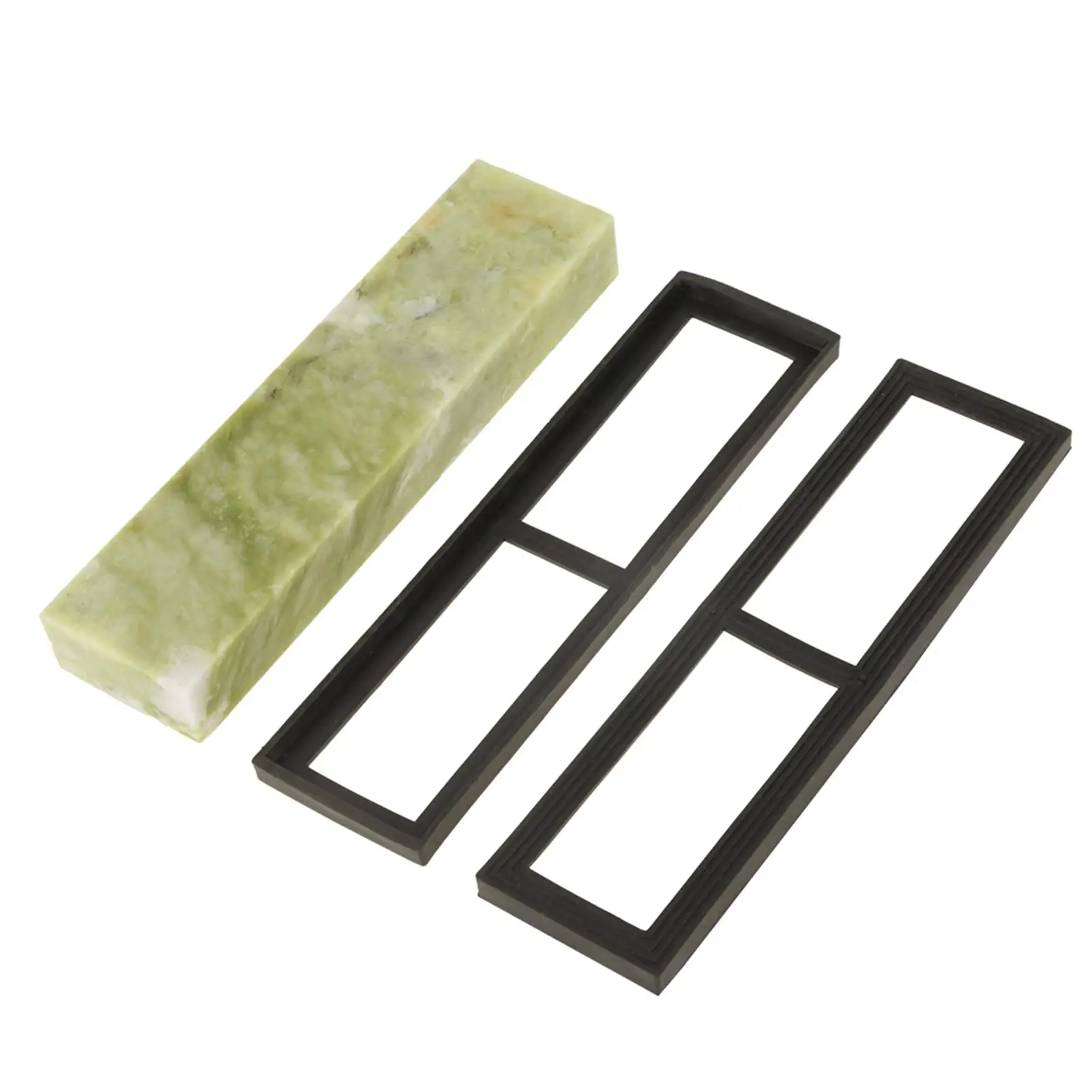 

Natural Emerald 10000 Grit Fine Whetstone Knife Sharpening Stone with Draining Base for Professional Edge Maintenance