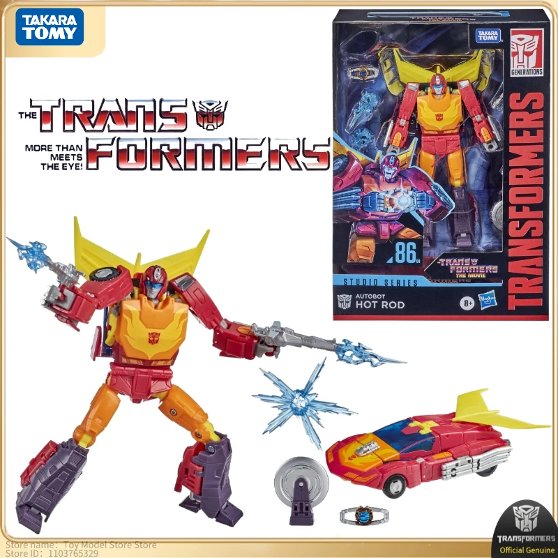 In Stock Takara Tomy Transformers SS Series SS-86 04 Hot Rod Collectible Figures Movable Building Block Toys Popular Gifts