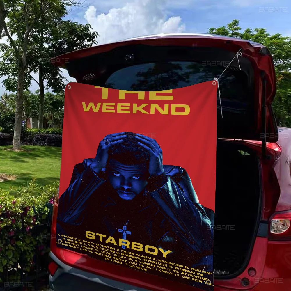 Pop sänger t-the w-weeknd Anime Chart Flagge für Wohnzimmer Wohnheim Dekor Kunst Wohnkultur Banner