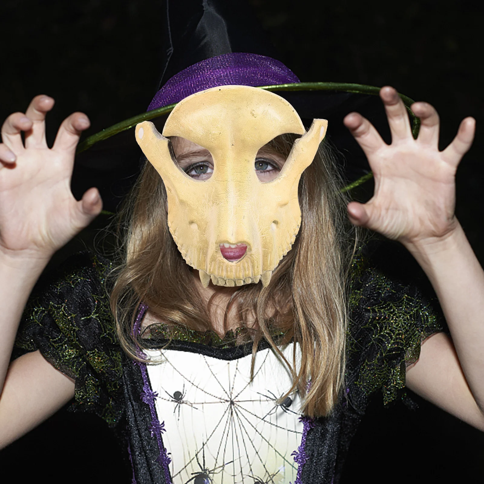 

Sheep Skull Mask Pu Foam Lightweight For Halloween Costume Party Decor Horror Face Masquerade Ball Festival Cosplay Scary