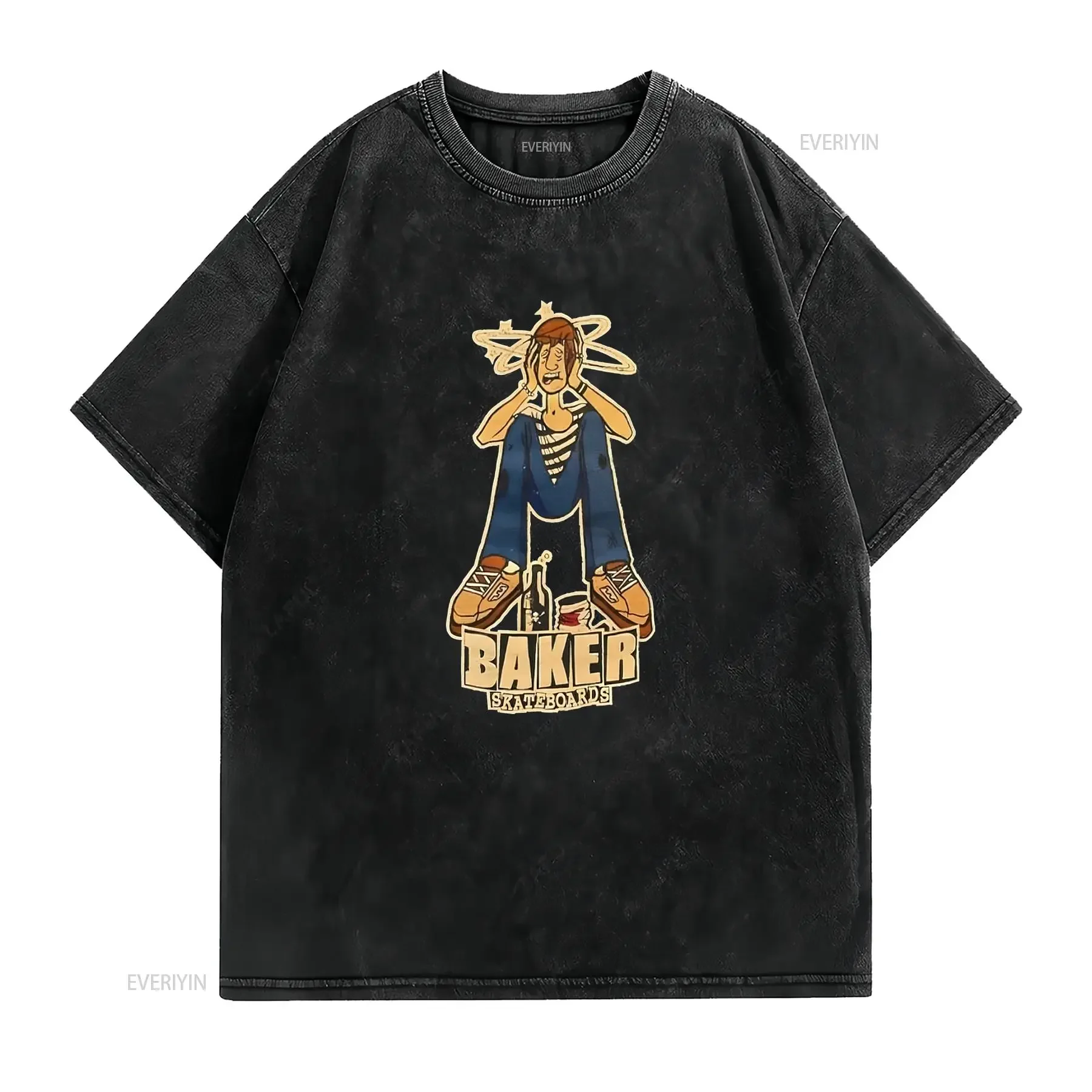Baker Andrew Reynolds Drunk Shaggy Skate board 2001 Classic T Shirt Design vintage Washed Unisex Stylish fashion Soft graphic